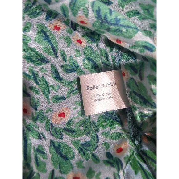 Roller Rabbit Top Blouse, Floral, Button Down, 100% Cotton, Womens Sz M - Picture 4 of 8